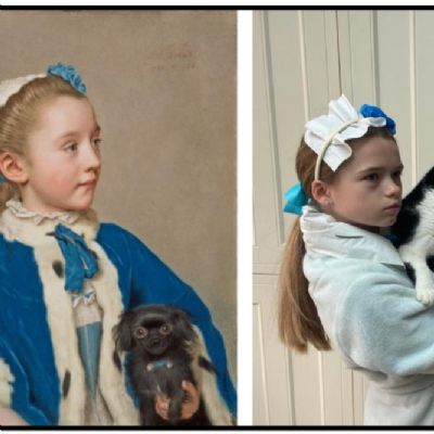 Gabriella 5W - Portrat of Maria Frederike van Reede-Athlone at seven years of Age by Jean Etienne Liotard